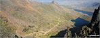 The PYG Track and The Miners' Track, Craig Fach, Llyn Llydaw (top) and Glaslyn (bottom) from Snowdon (Yr Wyddfa)