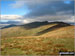 Grey Friar (left), Dow Crag, Brown Pike and The Old Man of Coniston (right) from White Maiden