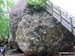 The famous Bowder Stone below King's How in Borrowdale, south of Keswick