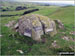 The boulder with memorial plaques on Caermote Hill summit