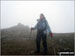 On Kidsty Pike summit in mist