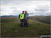 On the summit of Lank Rigg