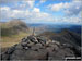 Harrison Stickle summit cairn complete with post