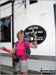 Celebrating at Robin Hood's Bay - the end of Wainwright's Coast to Coast Walk