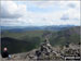 Outerside (foreground in shadow), Causey Pike, Coledale Hause and Crag Hill (Eel Crag) in the mid-distance with The Newlands Fells beyond from the summit cairn on Grisedale Pike