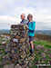 On the summit of Binsey with my husband