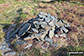 Small cairn on the path up and down King