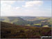 The view up the Alport Valley from Crookstone Knoll on the northern edge of the Kinder Plateau
