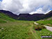 Looking up Mickleden towards Rossett Pike, Buck Pike (Langdale) and Black Crags (Langdale) from Great Langdale