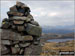 White Pike (Birkby Fell) summit cairn above Devoke Water