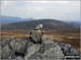 Yoadcastle summit cairn with Hesk Fell beyond