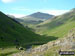 Upper Eskdale and Bow Fell (Bowfell) from above Lingcove Bridge