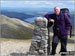 David Morecroft at the summit of Helvellyn