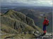 Me on the summit of Pike of Stickle, The Langdale Pikes with Windermere (far left), Loft Crag (near left), Lingmoor Fell (across Great Langdale) and Blea Tarn (right)