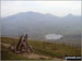 The Snowdon Massif (Garnedd Ugain (Crib y Ddysgl), Snowdon (Yr Wyddfa), Y Lliwedd & Yr Aran) and Llyn y Dywarchen from Mynydd Drws-y-coed