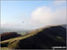 Hangliders off Lord's Seat (Rushup Edge) from Mam Tor