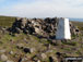 Clougha Pike summit trig point