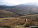 The Arten Gill Beck railway viaduct with Ingleborough (far left) and Whernside (centre) on the horizon from Great Knoutberry Hill (Widdale Fell)