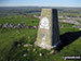 Wolfscote Hill summit Trig Point piller