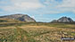 Y Foel Goch (centre left) and Tryfan (right) from Gallt yr Ogof