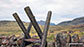 Ladder stile on Gallt yr Ogof