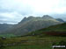 The Langdale Pikes - featuring (from left to right) Pike of Stickle, Loft Crag and Harrison Stickle from near Blea Tarn (Langdale)