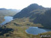 Llyn Ogwen (left) and Llyn Idwal with Tryfan beyond from Y Garn (Glyderau)