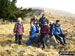The 'prime time' walkers group on the southfacing slopes of the Mealna Letter (Duchray Hill)