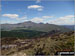 Snowdon (Yr Wyddfa) (left), Yr Aran and Carnedd Moel Siabod (right) from Bwlch Cwm-trwsgl