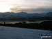 Sunset over Derwent Water with Cat Bells (Catbells) in the background from near Walla Crag