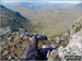 Looking south west towards Hard Knott, Harter Fell (Eskdale),  Lingcove Bridge and Eskdale from the summit of Bow Fell (Bowfell)