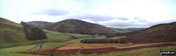 *Lamington Hill, Knowe Dod, Birthwood and the road to Culter Allers Farm from Culter Fell