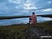 At the reservoir with the chimney at the old lead mines above Grassington