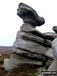 Rocking Stones Rock Sculptures at Crow Stones Edge on Howden Moors