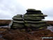 Horse Stone (Horse Stone Naze) rock sculptures on Howden Moors