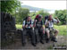 Iain, Tim and I finishing the mammoth 80 odd mile Dales Way walk at Windermere on the finishing seat