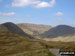 Great Rigg (left) Fairfield (centre) and Dove Crag (right) from Heron Pike