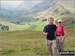 Janet and Dave on Hallin Fell with Martindale in the background