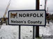 The Norfolk County Border at the Level Crossing, Brandon Railway Station