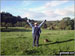 My wife and the dog on Castle Bank