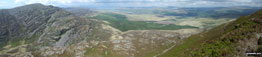 Rhinog Fawr and Northern Snowdonia from the cairn on the north end of the Rhinog Fach ridge