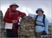 Pete and Alison on the summit of Scafell Pike