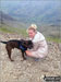 Me and my puppy Freddy, on the Llanberis Path near Halfway Station, half way up Snowdon (Yr Wyddfa)