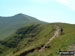 Approaching Corn Du from Pen y Fan