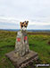 The trig point  on the summit of Mynydd Carn-y-cefn