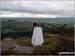 On the summit trig point on Crookrise Crag Top