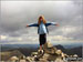 My daughter (11) conquering Scafell Pike