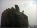 Me abseiling down the In Pinn - Sgurr Dearg (Inaccessible Pinnacle) in the Cuillin Hills, The Isle of Skye