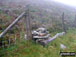 Fence crossing between Llechwedd-llyfn summit cairn and Foel-boeth (Llyn Celyn)