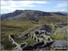 Rhosydd Quarry ruins with Cnicht (left) and Cnicht (North Top) beyond